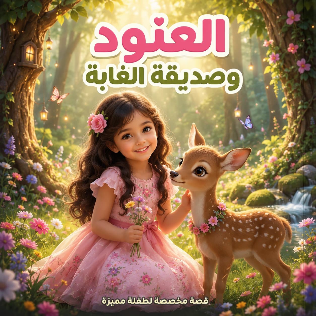 غلاف قصة العنود وصديقة الغابة