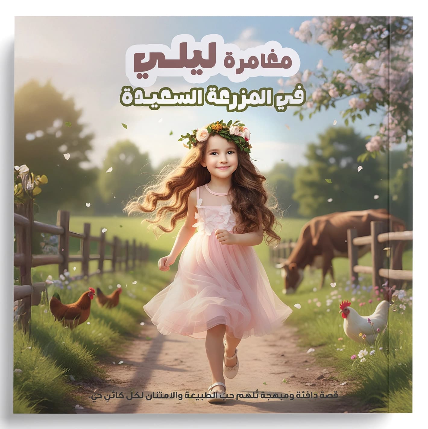 غلاف قصة مغامرة ليلي في المزرعة السعيدة