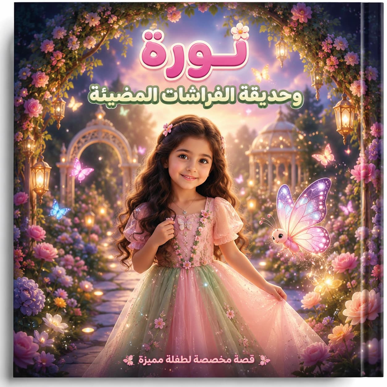غلاف قصة نورة وحديقة الفراشات المضيئة