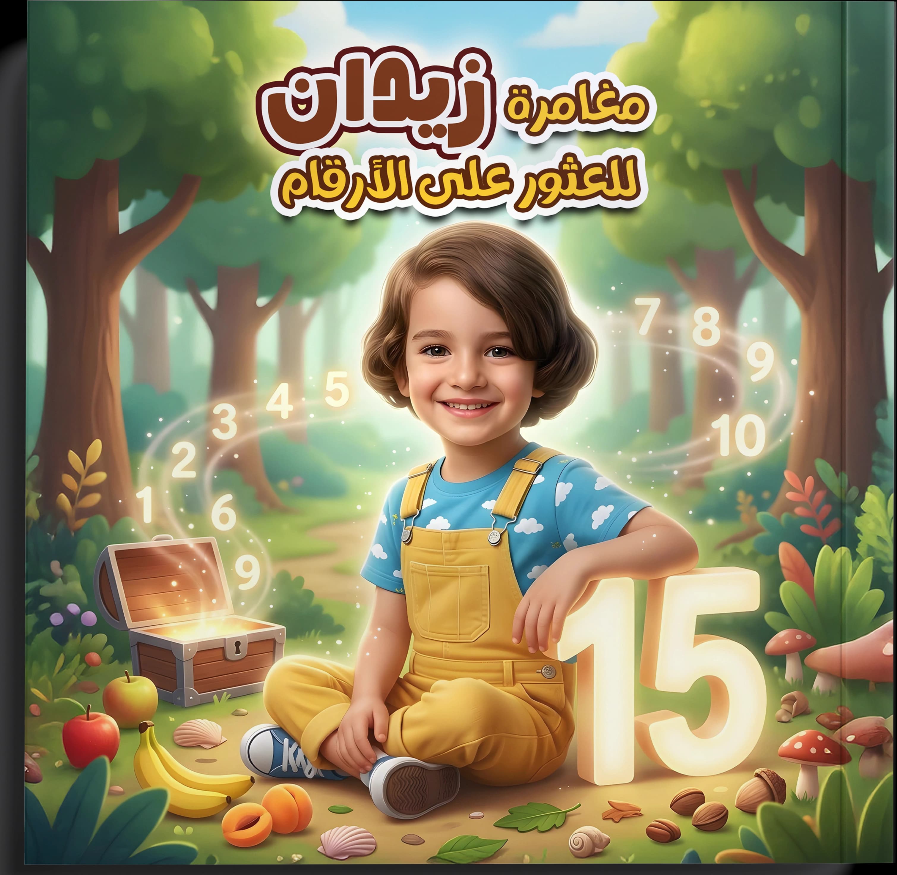 غلاف قصة زياد والكنز على الأرقام